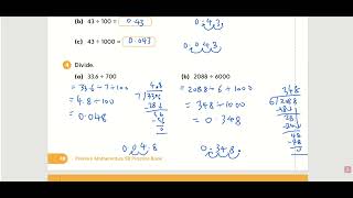 Review 4: P5 Revision Decimals Mult & Div & Conversion of Units 5B PB Pg48-49 Qn1-6
