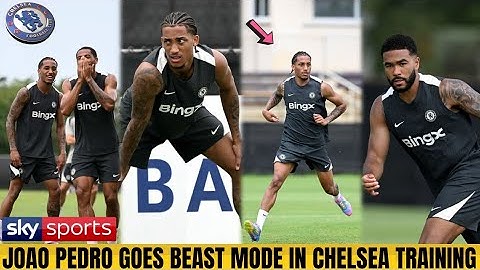 JOAO PEDRO UNLEASHES BEAST MODE IN FIRST CHELSEA TRAINING – MARESCA & SQUAD STUNNED!”