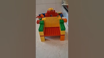 How To Make A Prince Chair Building Blocks #shortsyoutube #viralvideo #lego #tutorial #amazing