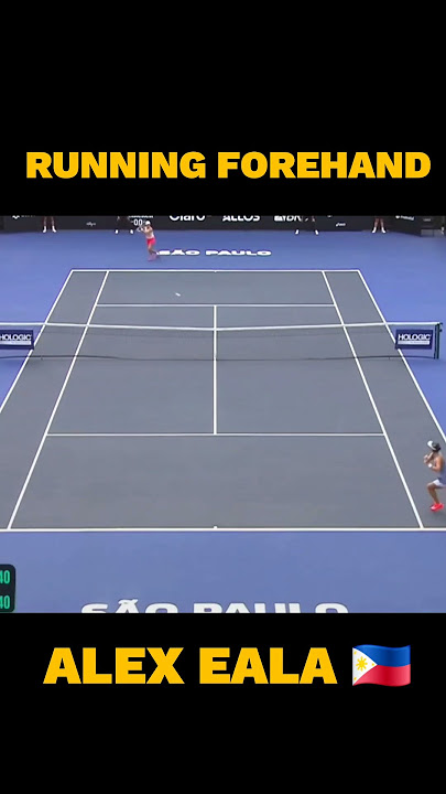 EALA'S RUNNING FOREHAND #alexeala #sports #tennis #trendingshorts #viralshorts #shorts #reels #reel