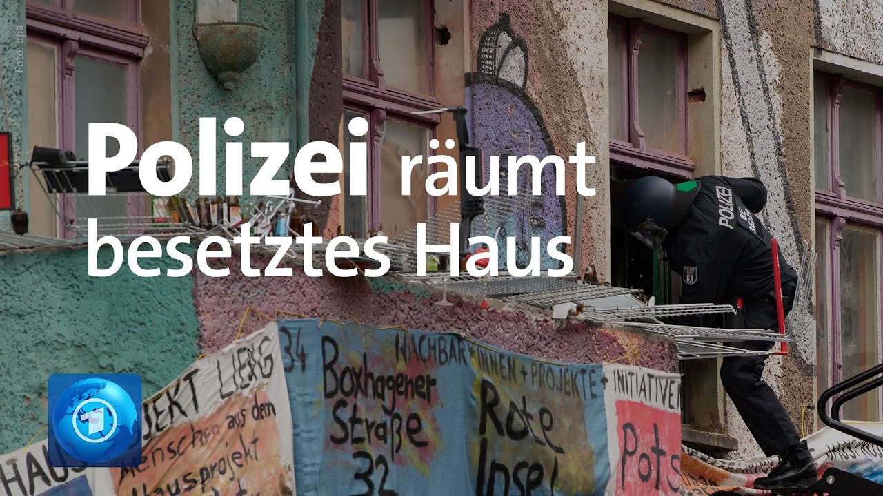 Berlin: Polizei räumt besetztes Haus "Liebig34"