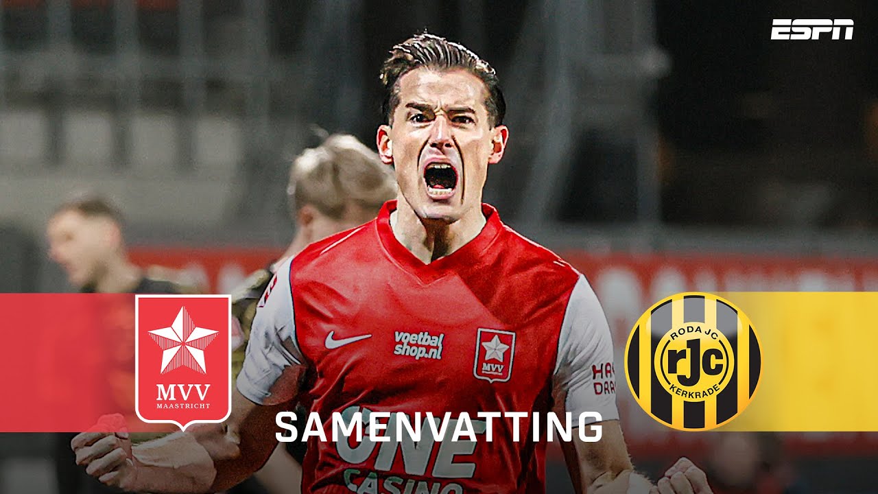 Dubbelslag CAMIL MMAEE in doelpuntrijke LIMBURGSE DERBY 🥵 | Samenvatting MVV Maastricht - Roda JC