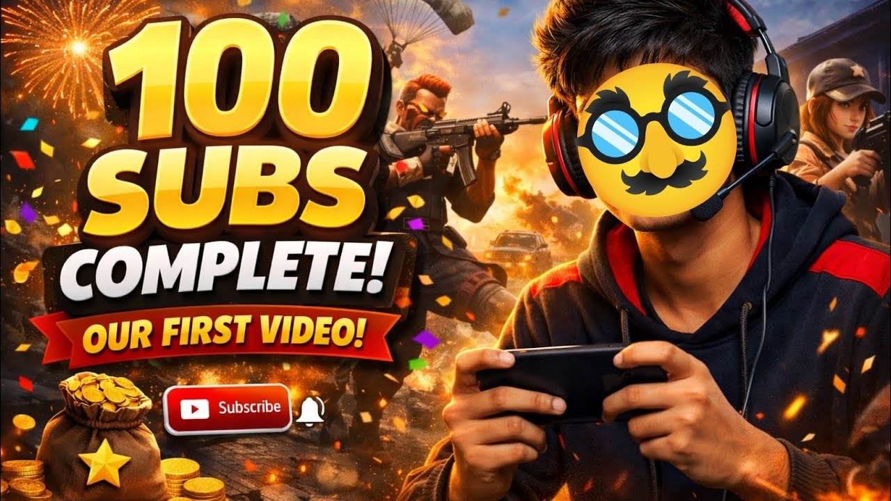 100 Subscribers Complete ❤️ | First Video After 100 Subs | Free Fire Gameplay 🔥