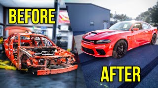 FULL BUILD | Building A $100,000 Charger Hellcat Redeye From A Worthless V6 Rental Car