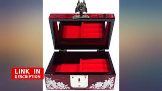 MADDesign Mother of Pearl Jewelry Box Ring Organizer Hand Made Sea Shell Peacock revieww