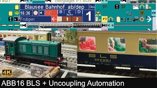 Part 2, BLS coaches + goods movement + TrainController uncoupling automation. ABB16