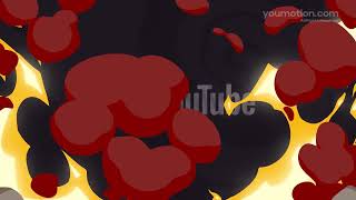 Cartoon Explosion Logo Opener Logo Reveal — Clean Motion Graphics Asset