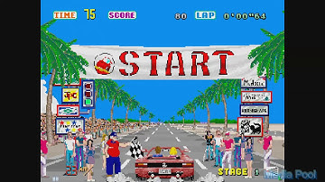 Outrun (Arcade) All Endings Playthrough longplay retro video game