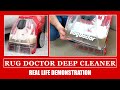 Rug doctor deep cleaner real life demonstration  how to