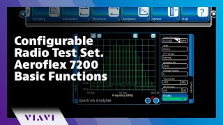 Configurable Radio Test Set. Aeroflex 7200 Basic Functions