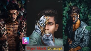 Tiger Mask Concept Photo Editing in Picsart | Tiger Photo Editing screenshot 4