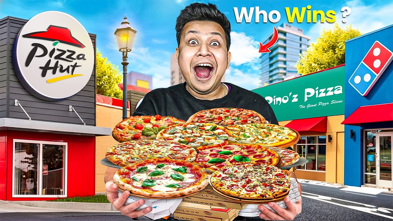 Giving Fastest Pizza Making Challenge to Top 3 Pizza Brands!!!