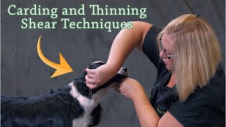 Carding and Thinning Shear Techniques