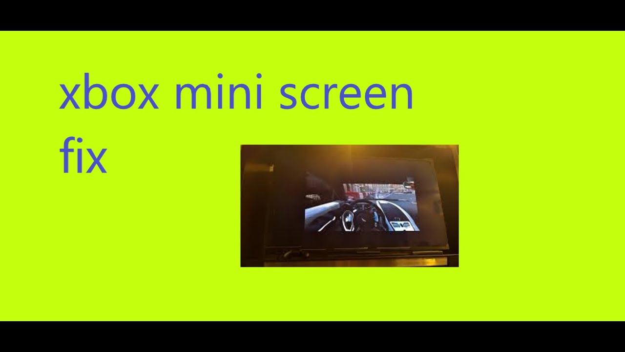 How To Fix Xbox Mini Screen Fast And Easy YouTube