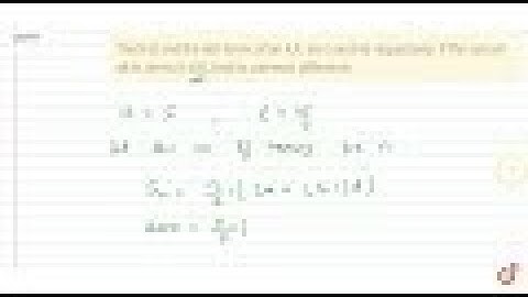 The first and the last terms of an A.P. are 5 and 45 respectively. If the    sum of all its ter...