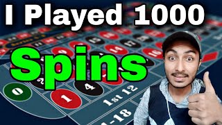 I Played 1000 Spins only lost once w/ this Strategy (99.9% Win)