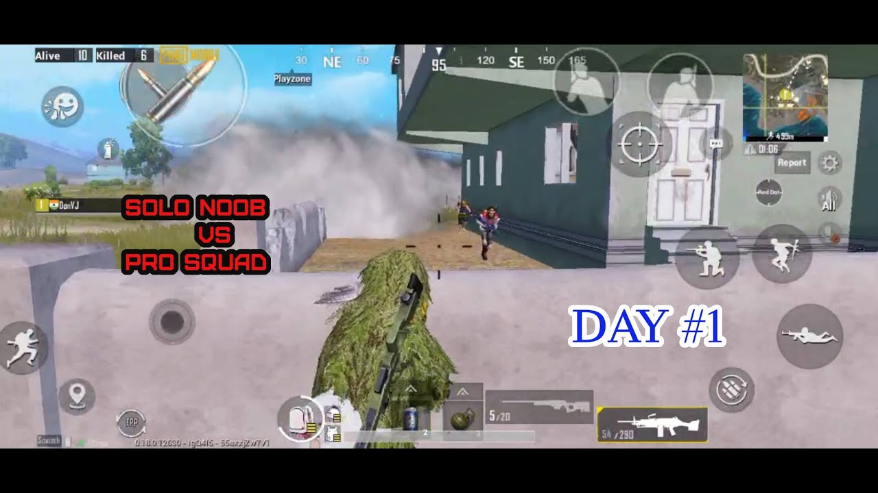 When NOOB trying to play SOLO vs SQUAD | Day 1 | PUBG | Game play - YouTube