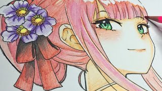 Drawing using CHEAP Color Pencils - Anime Drawing