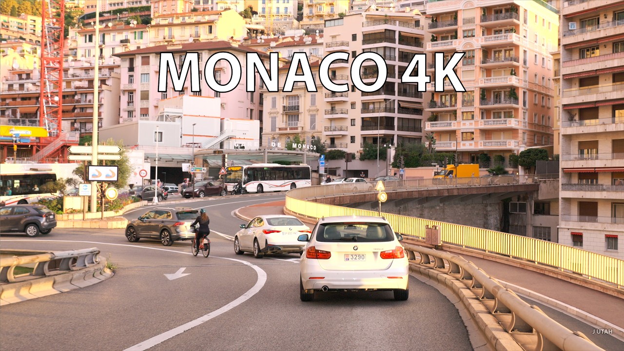 Monaco 4K - French Riviera - Morning Drive