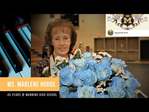 Ms  Marlene Hodge' Retirement 45 years @Manning High School