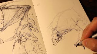 Drawing Creatures Using Geometric Shapes (Drawing Tutorial)