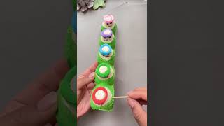 Use egg cartons cotton swabs and join your child in a dragon boat race handicraft activity #children