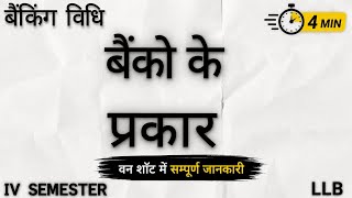 Types of bank(hindi midium) ||IVSem|| Llb#law#llb#study#semester