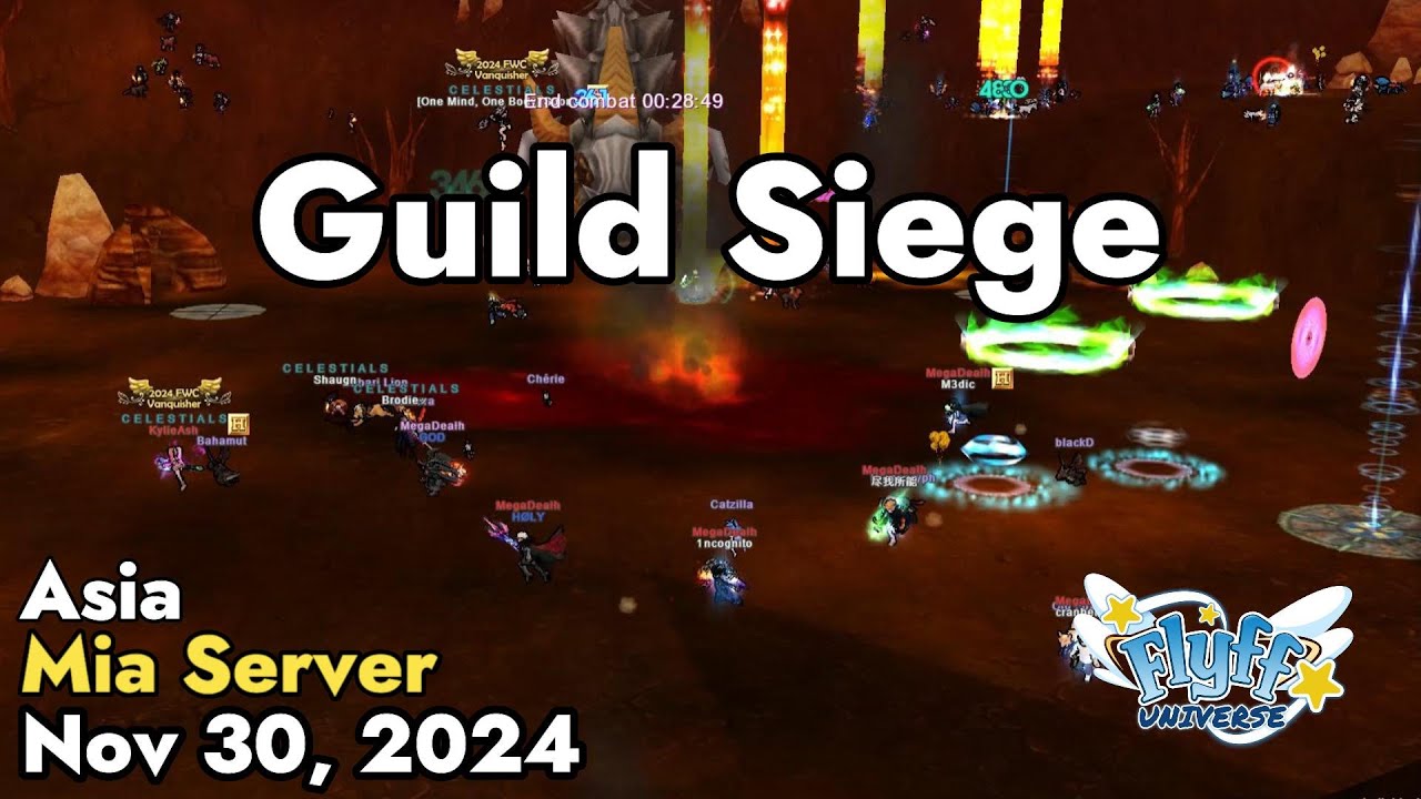 Guild Siege (Mia Server) November 30, 2024 | Flyff Universe
