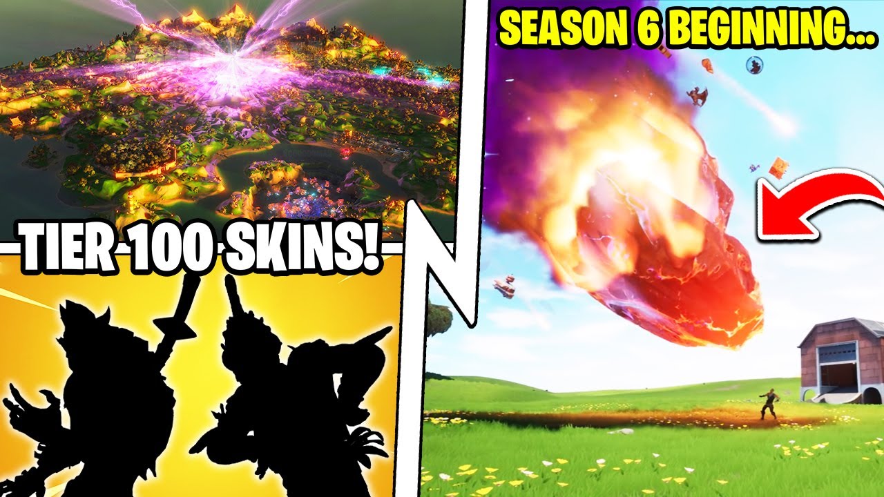 TWO Tier 100 Skins, Meteor Starts Season 6, ALL Teaser Secrets!