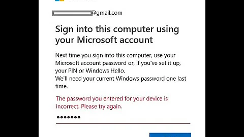 Current Windows requires a password when logging in to a Microsoft account