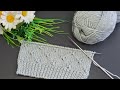 Kolay iki şiş örgü yelek model desen 🩶#knitting #handmade #flower #diy #keşfet #crochet