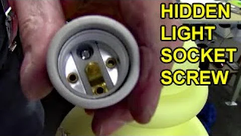 Light Socket Removal Screw is Hidden - Attaches Socket to Fixture