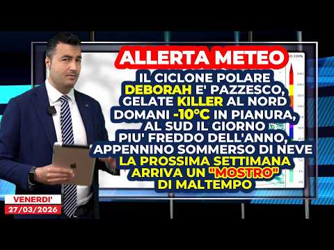Allerta Meteo, GELO e NEVE eccezionali in tutt'Italia ed è in arrivo un altro violento Ciclone!!!