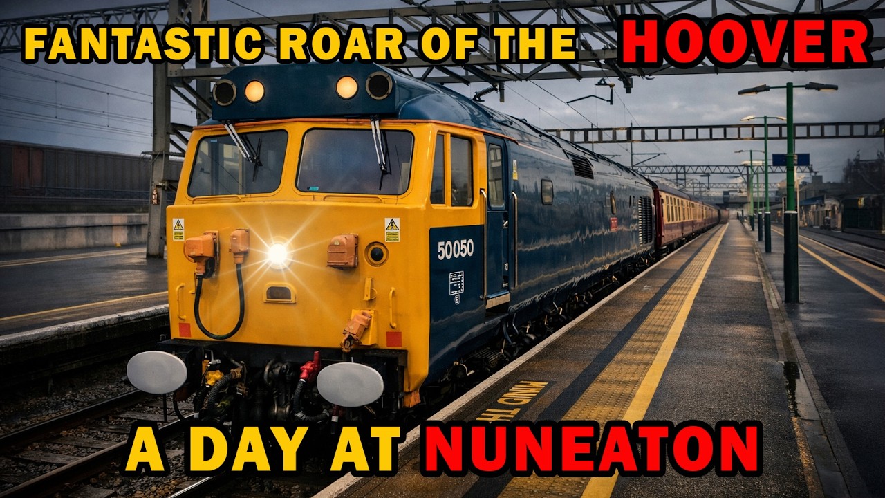 THE HOOVER ROAR! 50050 Fearless screams through Nuneaton & Much more #trainspotting