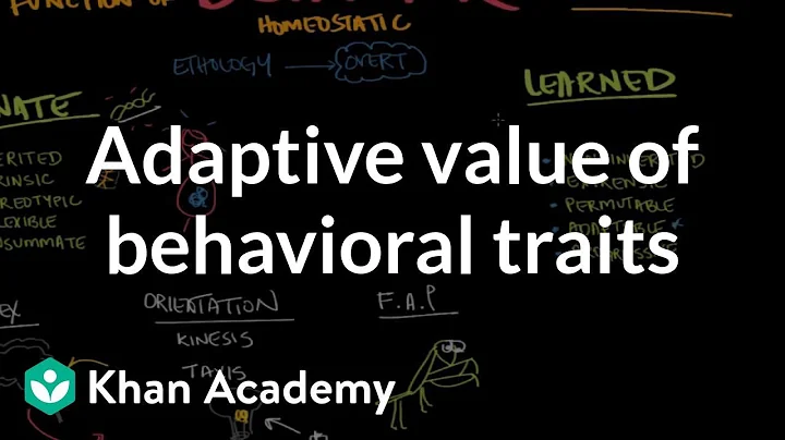 Adaptive value of behavioral traits | Behavior | MCAT | Khan Academy - DayDayNews