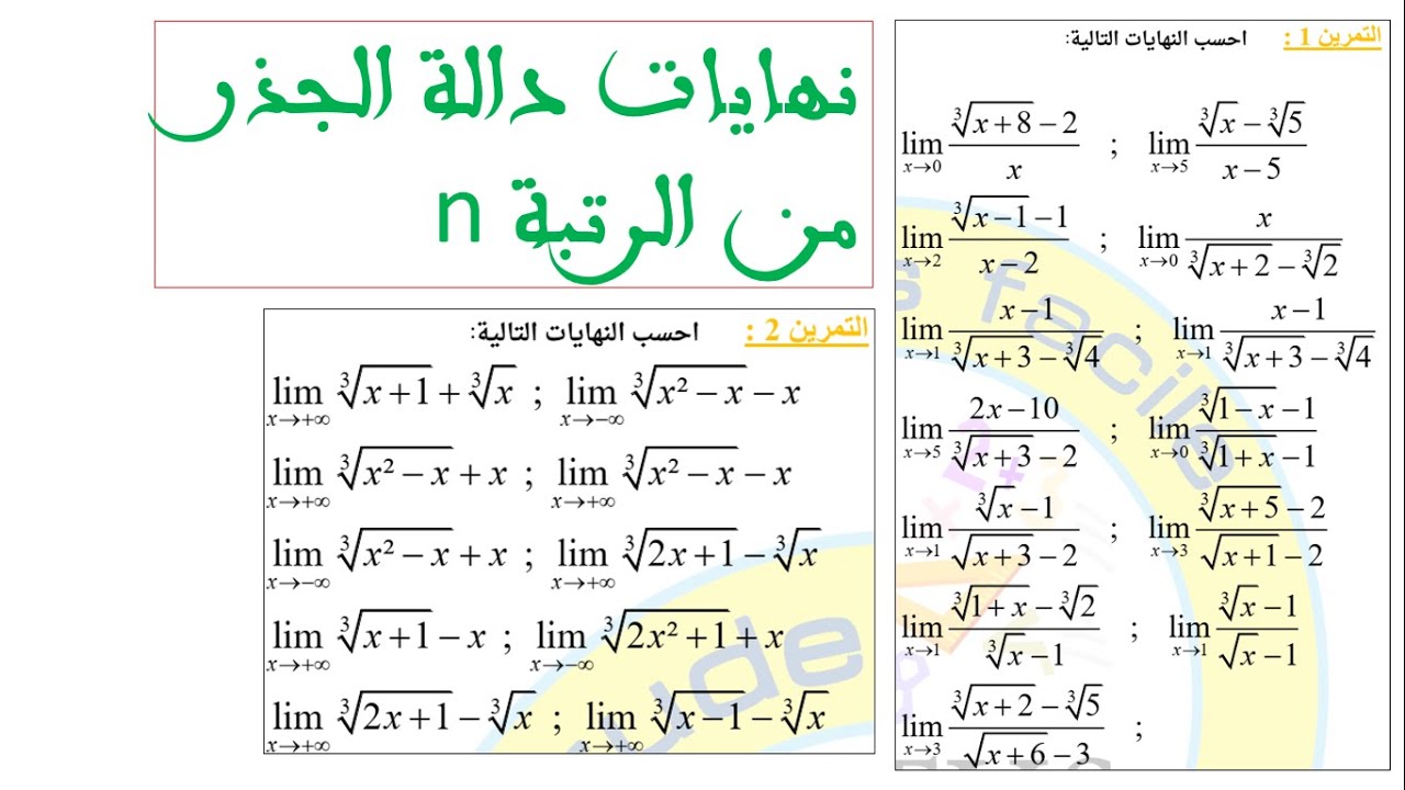 نهايات الجذر من الرتبة n