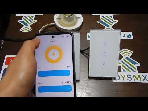 Apagador inteligente Dimmer WiFi compatible con gran variedad de luces