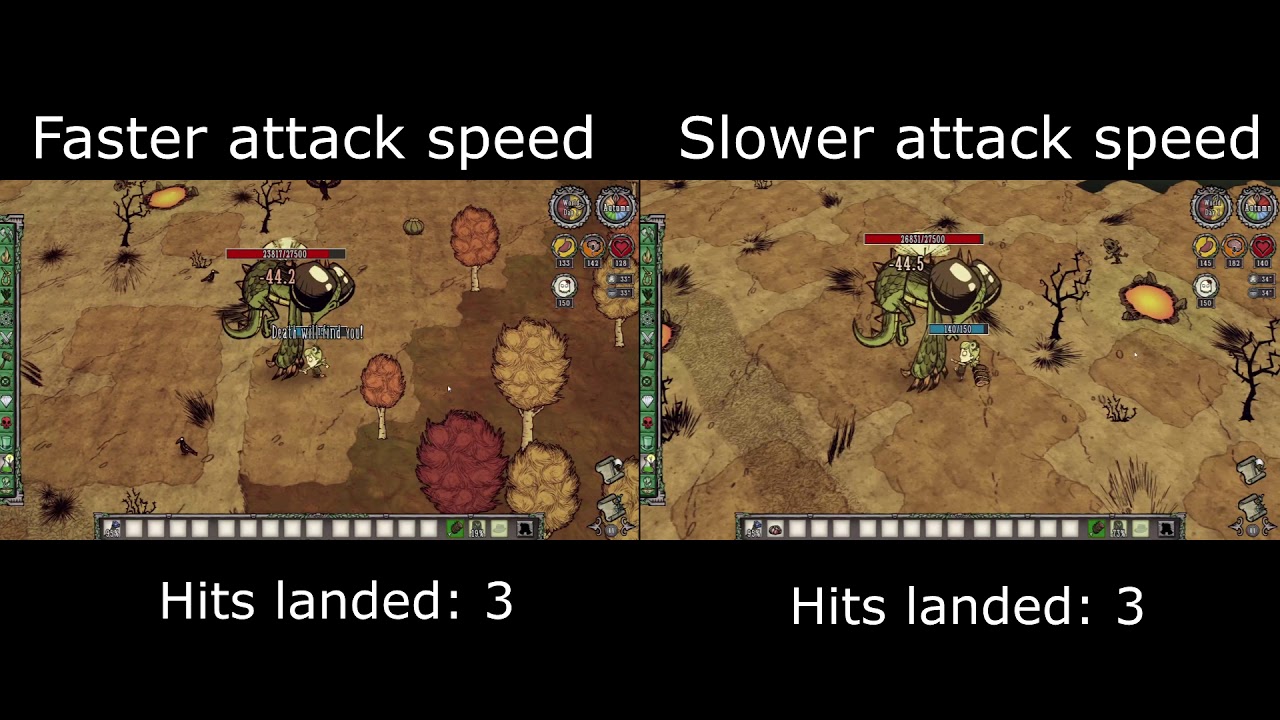 (FIXED NOW) DST's inconsistent attack speed
