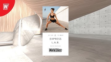 EXPRESS L.A.B. с Марией Ивановой | 26 октября 2020 | Онлайн-тренировки World Class