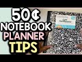Notebook planner tips  how to use your book effectively
