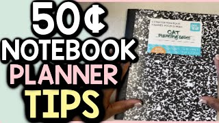 NOTEBOOK PLANNER TIPS | How to Use Your Book Effectively