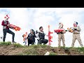 LTT Films : Police S.W.A.T Silver Flash Nerf Guns Fight Masked Boss In The Ultimate Crazy Campaign