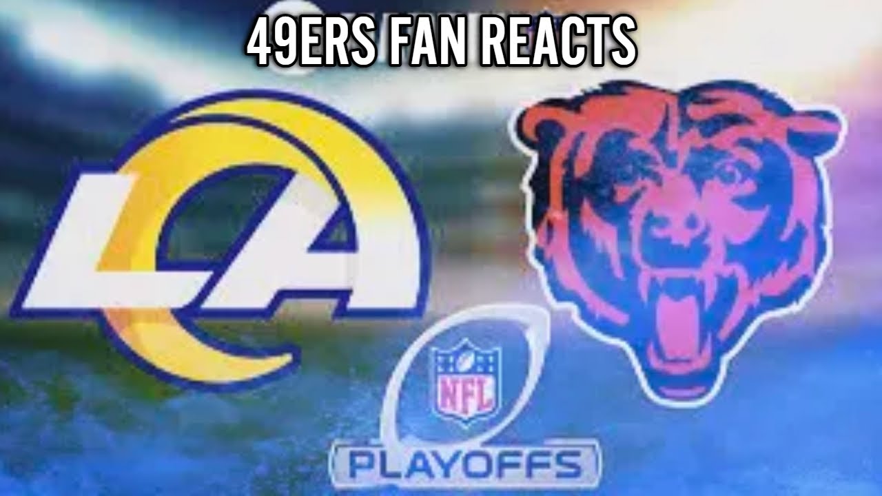 Rams Vs Bears! Divisional Round Live Reaction! (49ers fan reacts!)