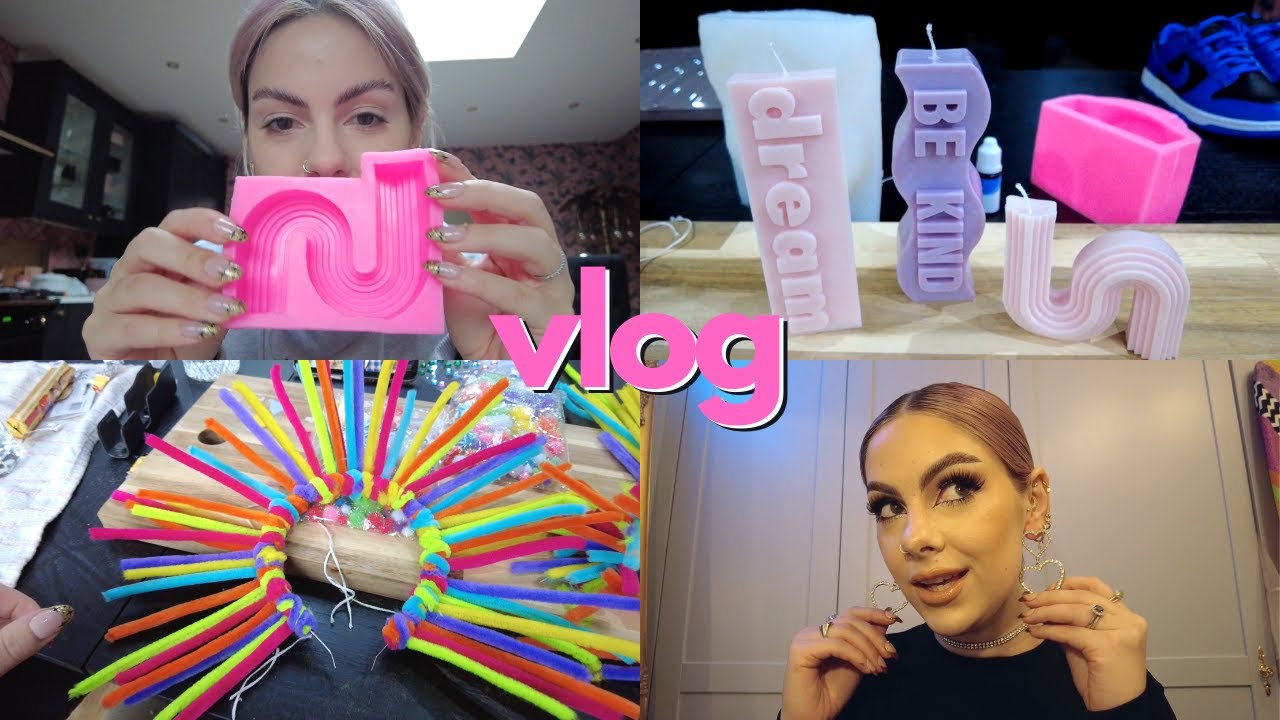 Testing My NEW CANDLE MOULDS, DIY Headpiece & NYE | Vlog