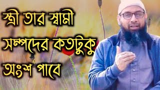 স্বামী মারা গেলে স্ত্রী তার সম্পদের কতটুকু অংশ পাবে | শায়খ ড.মনজুরে ইলাহি