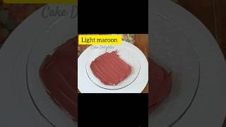 Light maroon... how to get maroon colour in whipped cream ✨️  #trendingshorts #shortsfeed #trending