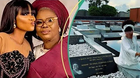 Actress Iyabo Ojo supporters demand answers: Won Ni Ki Alhaja Lizzy Anjorin show Them Her Mum Grave😳