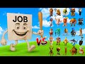 JOB JOB JOB SAHUR vs All NEW Brainrot Bosses | Minecraft Mob Battle