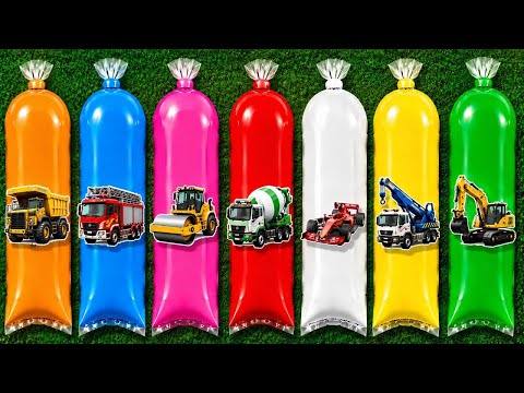 Unboxing Mainan Mobil Kontruksi, Mobil balap, tractor, Mobil crane, mobil sampah, mobil trailer
