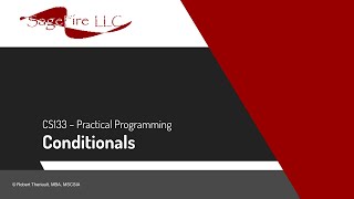 CS133P - Week 2 - Practice - Operators and Else if